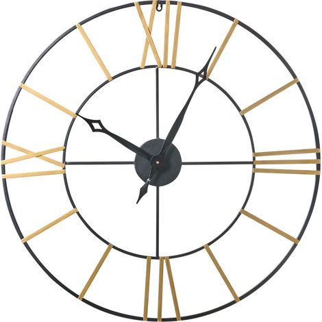 Wanduhr VALSOT 80 cm Metall Gold
