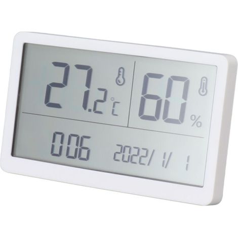 Indoor digital hygrometer, high precision thermometer for monitoring temperature and humidity. Suitable for bedrooms, baby room, and other interior spaces.