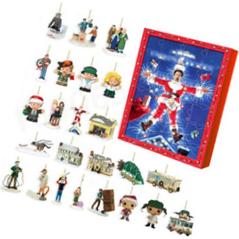 Calendrier de l'Avent Noël Figurines Boîte Mystère Acrylique Élégant Adorable Statues Ornements pour Maison Boutique Cadeau Rouge (1/4)