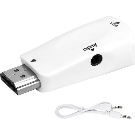 Adaptateur HDMI Mâle vers VGA Femelle pour PC, Ordinateur Portable et Projecteur (1/5)