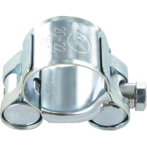 Collier à tourillons pour tuyau épais et arme Acier zingué W1 Diamètre 74 à 79 (1/5)
