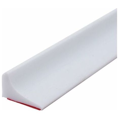 Tigrezy -100CM Barriere De Douche Silicone,Barre De Seuil De Douche Anti Débordement Autocollant,Barrière De Douche Pliable Pour Sol De Salle De Bain-Blanc