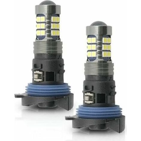 2 pièces HP24W LED ampoules de feux de jour avec base DRL ampoule de lumière du jour pour Peugeot 3008 5008 2009-2016 Citroen C5 2008-2017 Led DLR ampoules de lampe de stationnement
