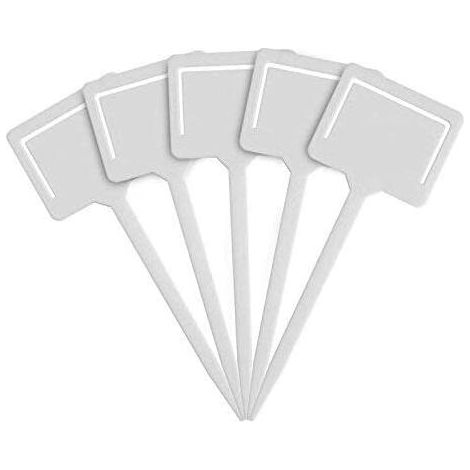 Étiquettes pour plantes en plastique épais, imperméables, étiquettes de jardin pour pépinière – Paquet de 20 (1/5)