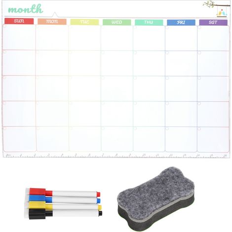 Wiederverwendbare magnetische Whiteboard-Tafel mit trocken abwischbarem Stift (1/5)