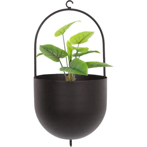 Pot de fleurs suspendu en fer forgé, panier de fleurs suspendu en fer forgé, décoration intérieure de balcon (1/5)
