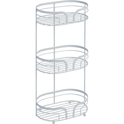 Showerdrape Dante White Floor Caddy