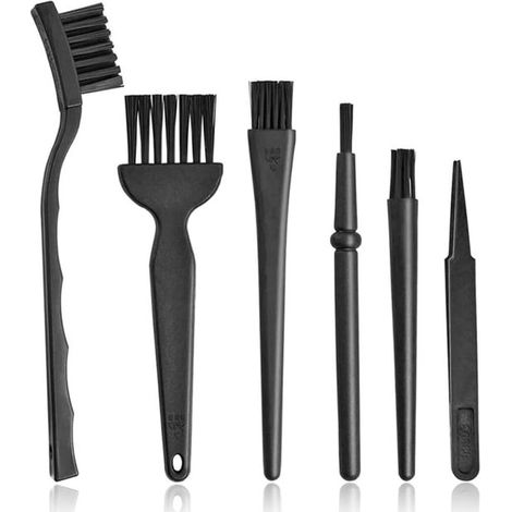 Sechsteiliges antistatisches Reinigungsbürsten-Set, Tastaturreinigungsbürsten-Set, geeignet für Tastaturen, Mobiltelefone, Computer und Kameras. (1/5)