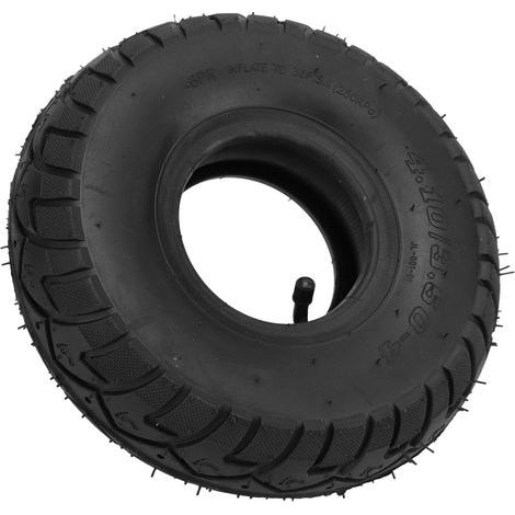 Chambre à air 4.10/3.50-4, 10 pouces, valve coudée, pour vélo ou scooter, caoutchouc durable, montage rapide (1/5)