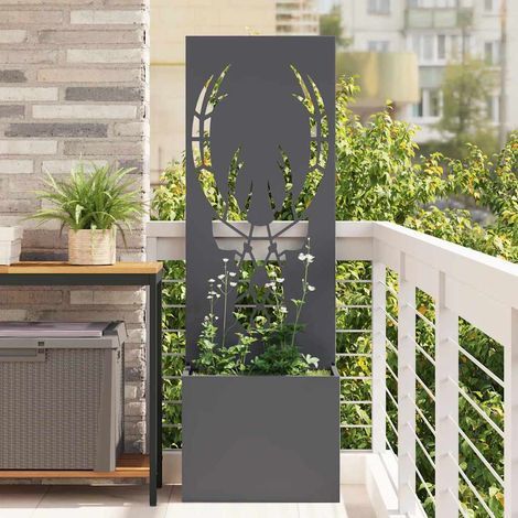 Garten Sichtschutz-Leinwand Tiermuster Anthrazit 50 x 150 cm
