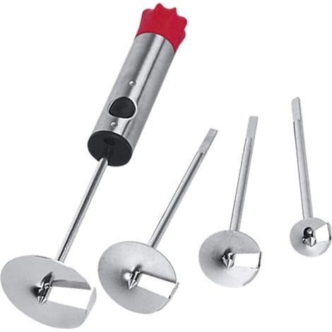 Fruit Corer Gemüse Drill Veggie Drill Vegetable Corer Gemüse Spiralschneider Hand Mit Vier Bohraufsätzen Aus Edelstahl Für Vegetable Fruit (1/5)