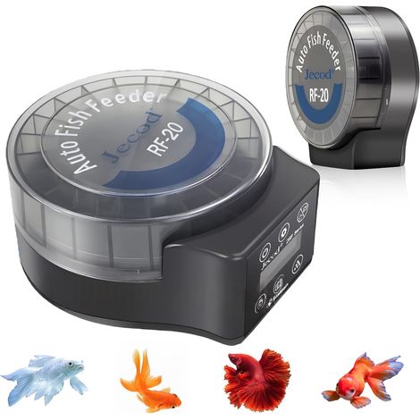 Distributeur automatique de nourriture pour poissons pour aquarium, distributeur automatique pour aquarium, 140 ml, alimentation automatique de poissons avec minuterie, distributeur de nourriture pour (1/5)