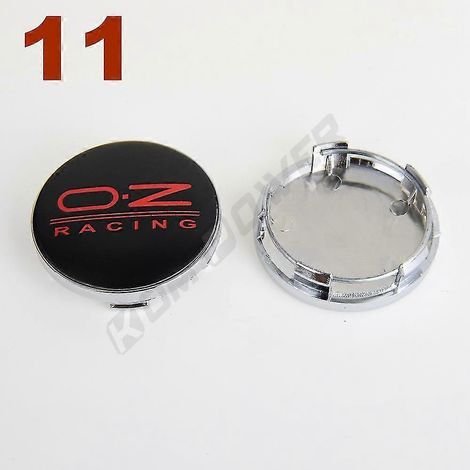 4 enjoliveurs de roue Oz Emblem, diamètre extérieur 58 mm / diamètre intérieur 53 mm, cache-moyeu, 11