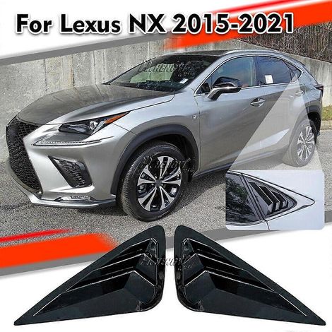 Paire de volets de ventilation latéraux noirs brillants pour Lexus NX 2015-2021 (1/4)