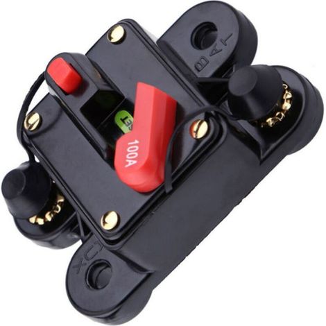 Disjoncteur - 100 A - Courant Continu 12 V À 24 V - Réarmable - Pour Voiture Bateau Moto - 1 Pièce (1/4)