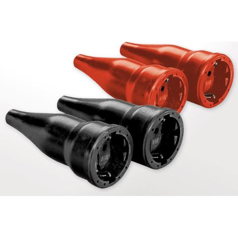 Gummikupplung robuste Ausführung rot 230V 16A IP20
