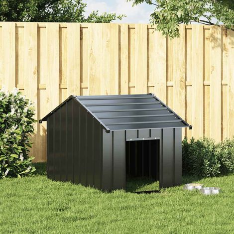 Maison Exclusive - Hundehütte mit Dach 83x130x85 cm Verzinkter St