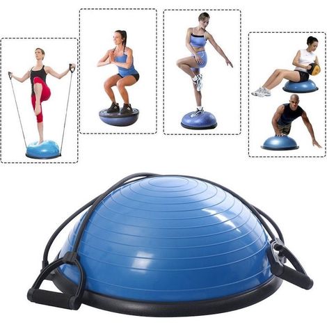 Bosu ou Ballon D'Équilibre Idéal Pour Yoga, Kiné, Équilibre & Proprioception