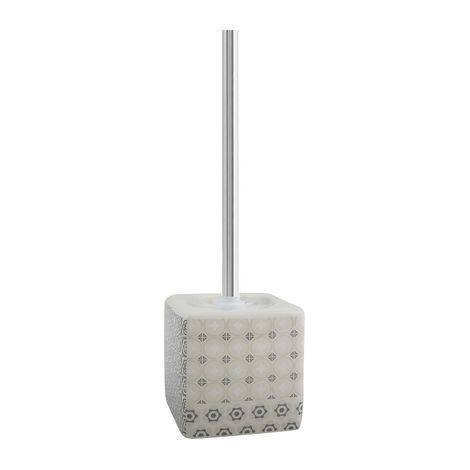 PORTA SCOPINO EVORA CON SUPPORTO IN CERAMICA- Bianco - Grigio- SPIRE- pezzi 1