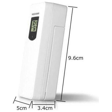 Accessoires De Station Météo, Capteur De Remplacement Extérieur De Moniteur De Température De Sonde De Capteur sans Fil Portée de transmission de 60 mètres--TRIMEC