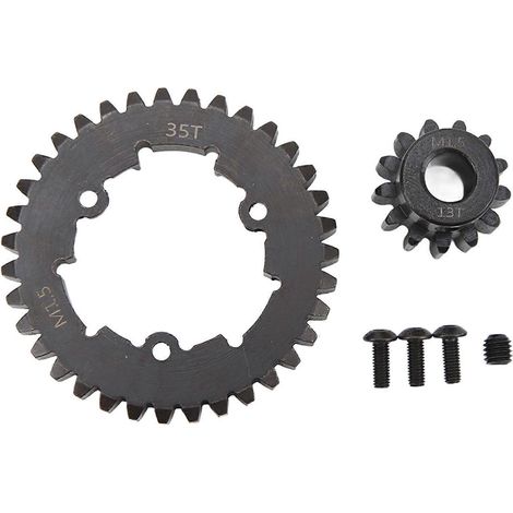 Kit d'engrenages pour voiture RC TRAXXAS X Maxx 6S 1/5, pignon moteur 35T en acier professionnel, engrenage droit 13T (1/5)