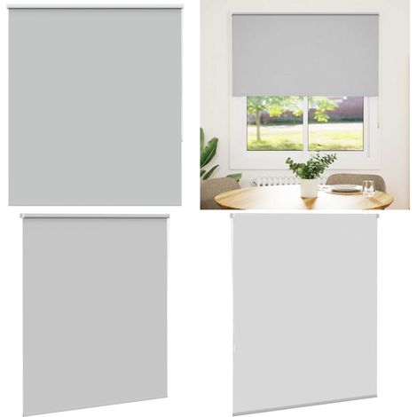 vidaXL Verdunkelungsrollo Hellgrau 120x150cm Stoffbreite 116,6cm (1/5)