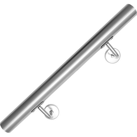 Wolketon Rampe Escalier Rampe d’escalier 2 Supports Muraux , Main courante acier 304 inoxydable, intérieur&extérieur, 50cm