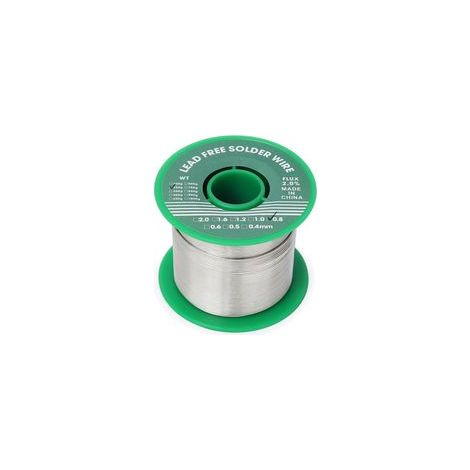 Etain a Souder, Fil de Soudure Sans Plomb 0.8mm 250g, Mince à Noyau Avec Flux de Colophane, Sn99%-Ag0.3%-Cu0.7%, Bobine d'étain à Souder pour Soudure la électrique