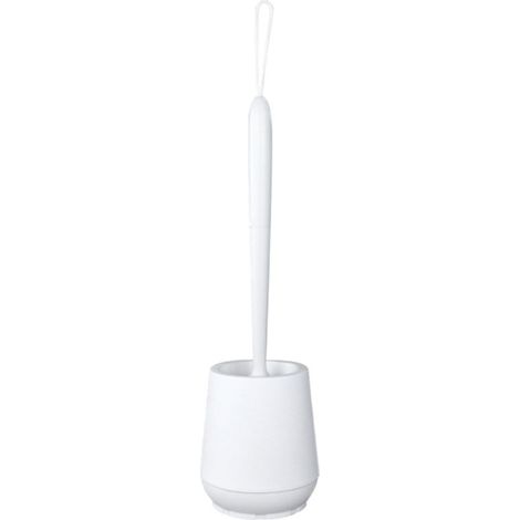 Brosse de toilette noire et blanche pour salle de bain, têtes de brosse souples en silicone TPR, pour un nettoyage sans recoins, brosse de sol pour la maison-AquaForge
