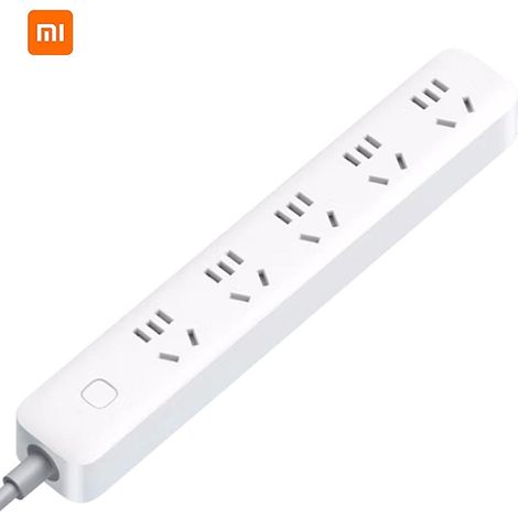 Xiaomi Steckdosenleiste mit geerdetem Überspannungsschutz und 5 Steckdosen mit Flachstecker