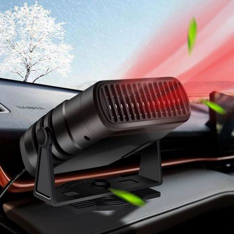 Chauffage Voiture Ventilateur 12V 120W, Réchauffeur de Voiture Chauffage Rapide 2 en 1 avec Fonction de Chauffage et de climati A279 (1/4)