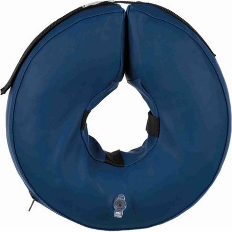 Collare di protezione gonfiabile blu: S