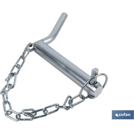 Pack de 5 unités de goupille avec poignée, goupille et chaîne Ø22 x 125 mm