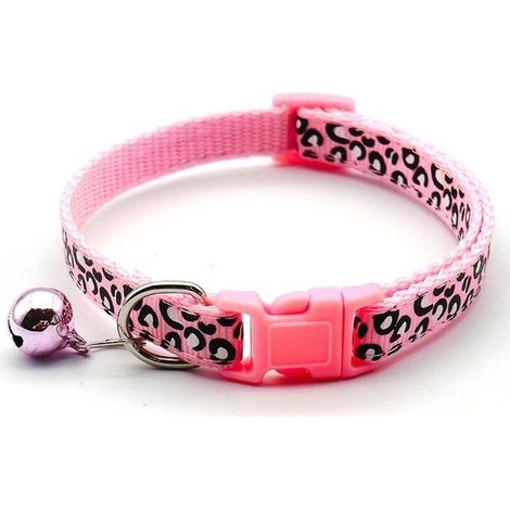 Accessoires pour animaux de compagnie à motif léopard : laisse pour chat, collier pour chat, vente directe d'usine, collier en gros (1/4)