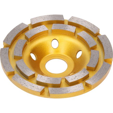 Meule Diamantée 4 Pouces Double Rangée Polissage Béton Granit Marbre (1/5)