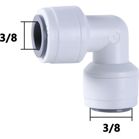 (6-10 pièces) Coude pour eau RO, filetage mâle/femelle 90°, tuyau POM 1/4" et 3/8", raccord rapide pour filtre à osmose inverse d'aquarium. (1/5)