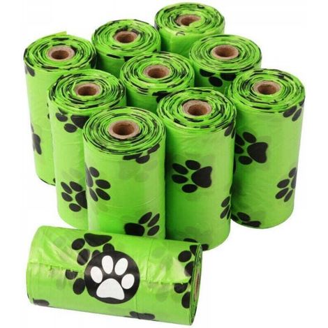 Sacs à crottes de chien, sacs à crottes de chien, 10 rouleaux, sacs à crottes de chien, étanches et inodores (1/5)