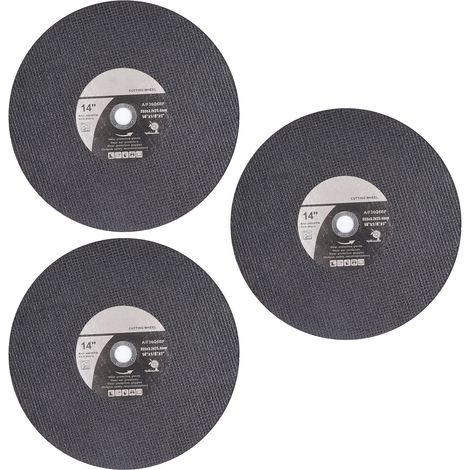 3-teiliges Trennscheiben-Set, Schleifscheibe, 355 mm Außendurchmesser, 25,4 mm Innendurchmesser, Sägeblatt für Winkelschleifer (1/5)