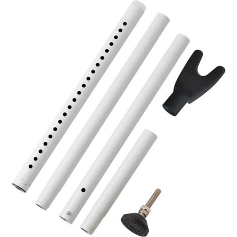 Support/tige de porte blanche, support/tige de porte vitrée, loquet de porte rétractable et réglable, dispositif anti-collision, tige télescopique (1/5)