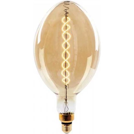 V-Tac VT-2168D LED Ampoule 8W vintage xl BF180 double filament spiral verre ambre E27 2000K dimmable – SKU 7463 (1/5)