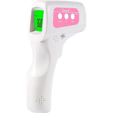 Thermomètre Frontal Adulte et Bébé, Thermomètre Médical, Thermomètre Infrarouge sans Contact pour Enfants avec Avertissement de Fièvre, Fonction Mémoire (1/5)
