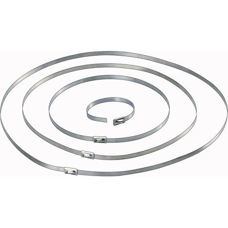TRU COMPONENTS 1566204 Kabelbinder 127 mm 4.60 mm Silber 10 St.