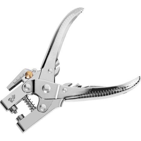 Lntyq Lochzange Werkzeug, für Leder, Stoff, Bekleidung, Freizeit, Plane - Zangenstanze und Öse - Rotationslochstanze mit Schleifband (1/5)