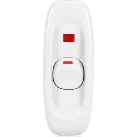 AC 250 V 10A en ligne marche/arrêt lampe de bureau cordon câble interrupteur avec indicateur LED blanc (1/5)