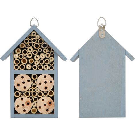 Maison à insectes suspendue en bois, abri pour papillons et abeilles, fournitures de jardin
