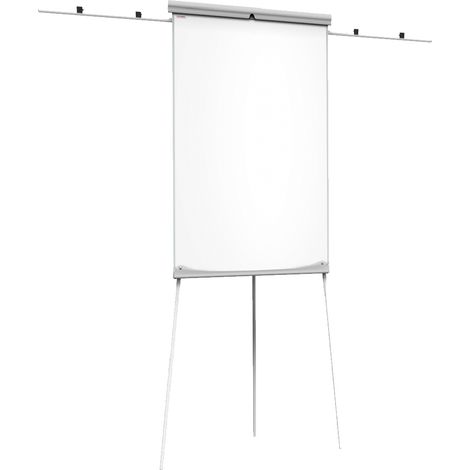 Chevalet de Conférence 100x70cm avec Bras Latéraux sur Trépied, Hauteur Réglable