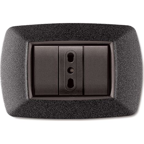 PLACCA LIFE LIVING PLAST GRIGIO NOTTE VULCAN 3P- ELETTROCANALI- 10,0 pz