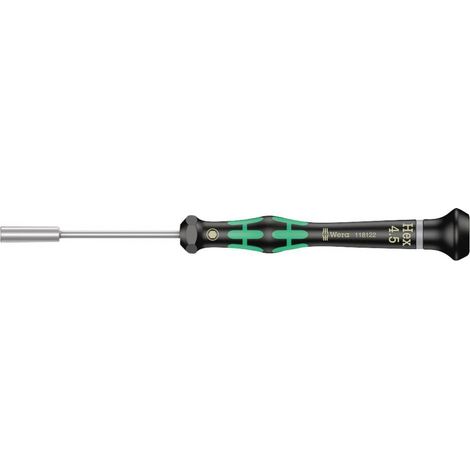 Tournevis électricien à douille, 4.5 mm x 60 mm, Noir/vert (1/2)