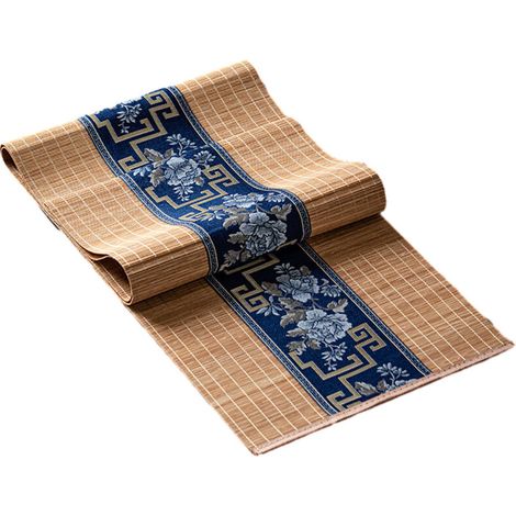 Manteles individuales de bambú tejido, antideslizantes y resistentes al calor, ideales para decorar la mesa de la cocina y el comedor. (1/4)
