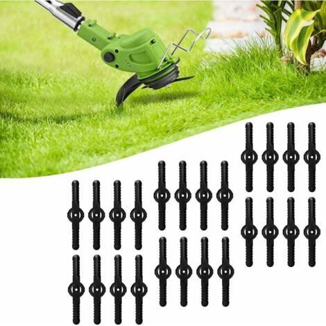 Coupe Bordure Lame De Rechange, 24V Coupe Bordure sans Fil avec Batterie Lame en Métal, Debroussailleuse Electrique Accessoires, pour Coupe Bordure sans Fil Garniture De Jardin,Plastic Blade (1/4)